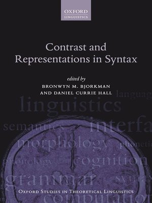 cover image of Contrast and Representations in Syntax